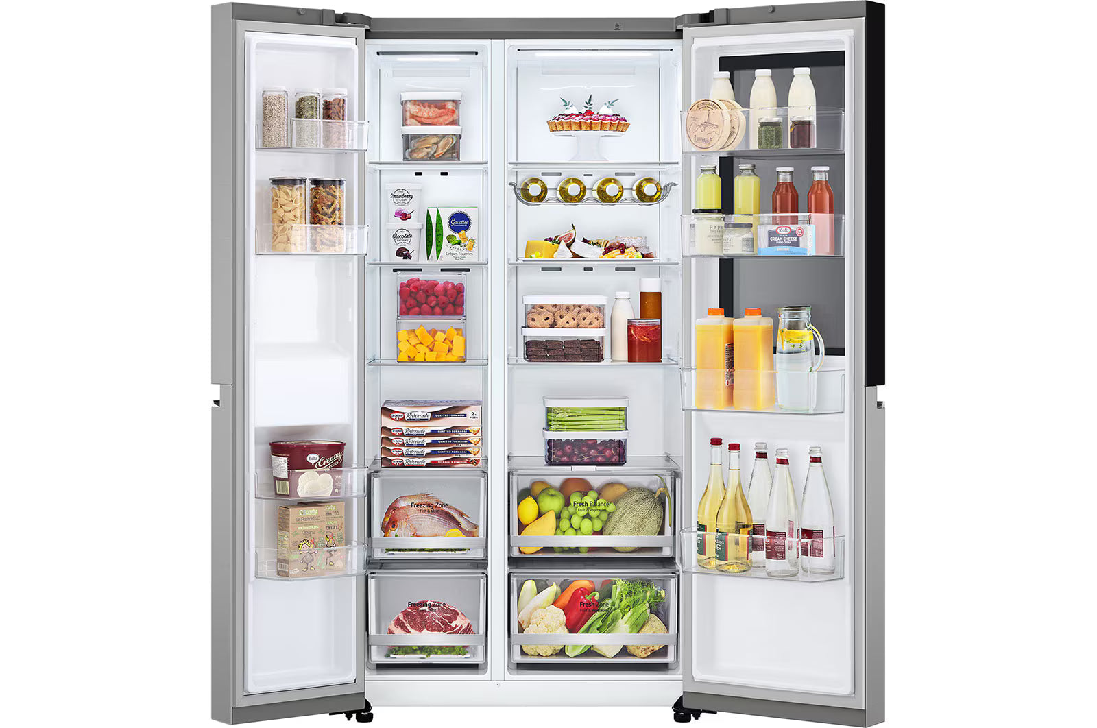 LG GSVV80PYLL Freestanding Wardrobe Refrigerator (SxS) Total No Frost with Instaview 179 x 91.3 cm