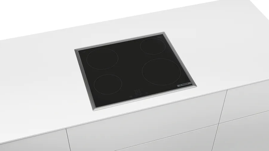 BOSCH PKE645BA2E Series 4 Built-In Electric Hobs 60 cm with Frame