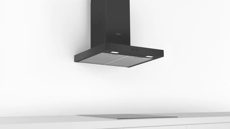 BOSCH DWB66BC60 Series 2 Built-In Wall Mounted Cooker Hood 60 cm Black