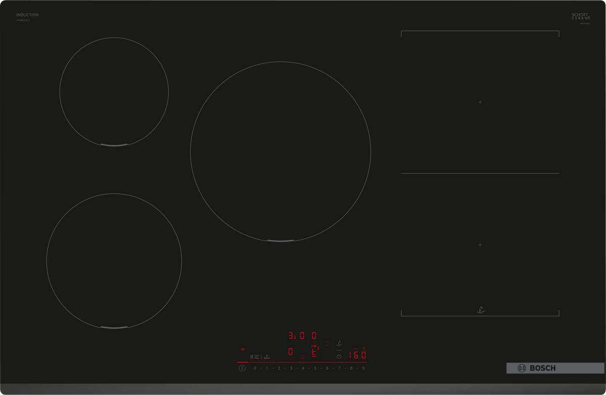 BOSCH PVW831HC1E Series 6 Built-In Induction Hobs 80 cm Frameless