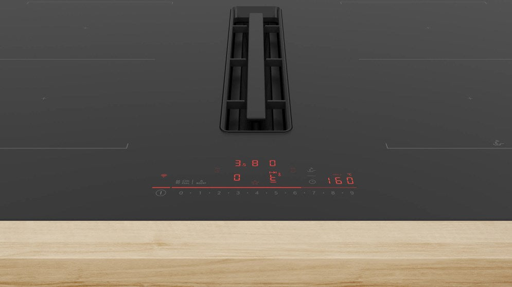 BOSCH PVQ811H26E Series 6 Built-In Induction Hobs with Integrated Hood 80 cm Frameless