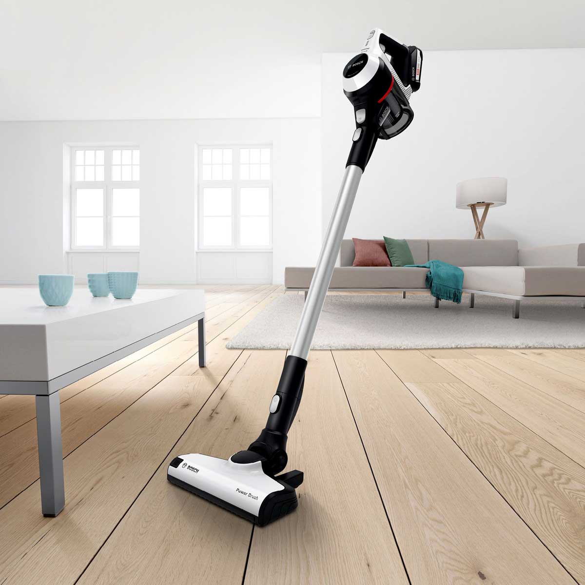BOSCH BCS61113 Series 6 Rechargeable Vacuum Cleaner Unlimited 6 White