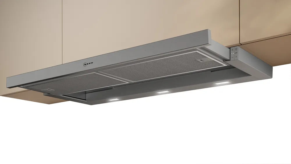 NEFF D49ED52X1 N 50 Built-In Sliding Cooker Hood 90 cm Silver Metallic