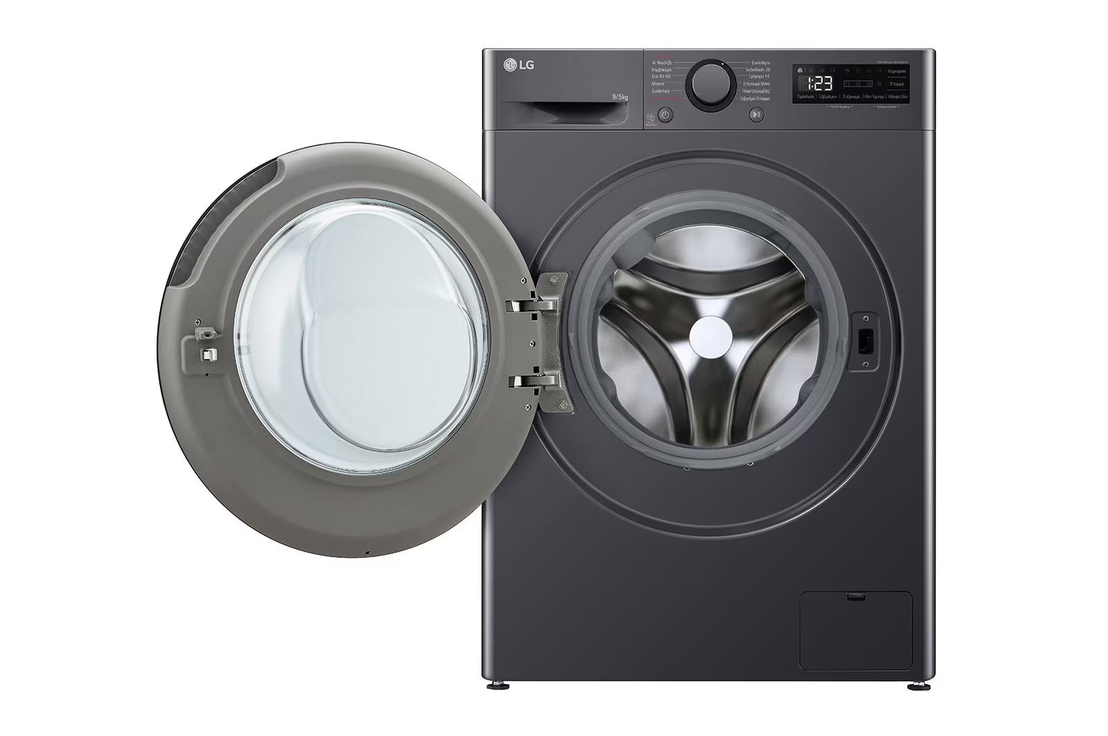 LG D2R5009TSMB Slim Washer/Dryer 9/5kg, AI DD, Steam
