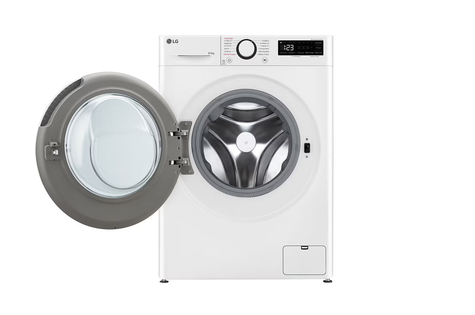 LG D2R50S8TSWB Slim Washer/Dryer, 8/5kg, AI DD™, Steam, TurboWash 360