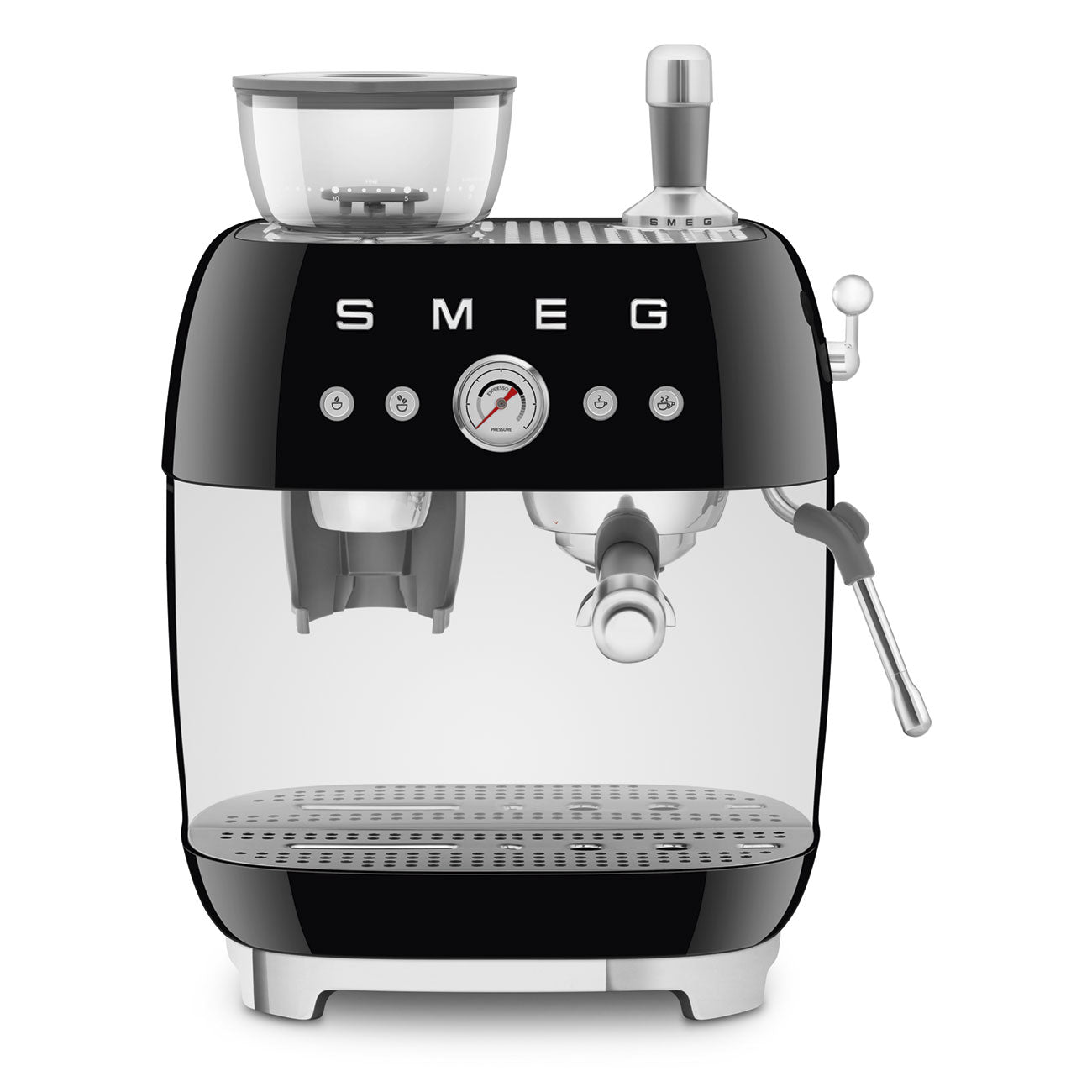 SMEG EGF03 50's Style Aesthetic Manual Espresso Coffee Machine with Built-In Grinder
