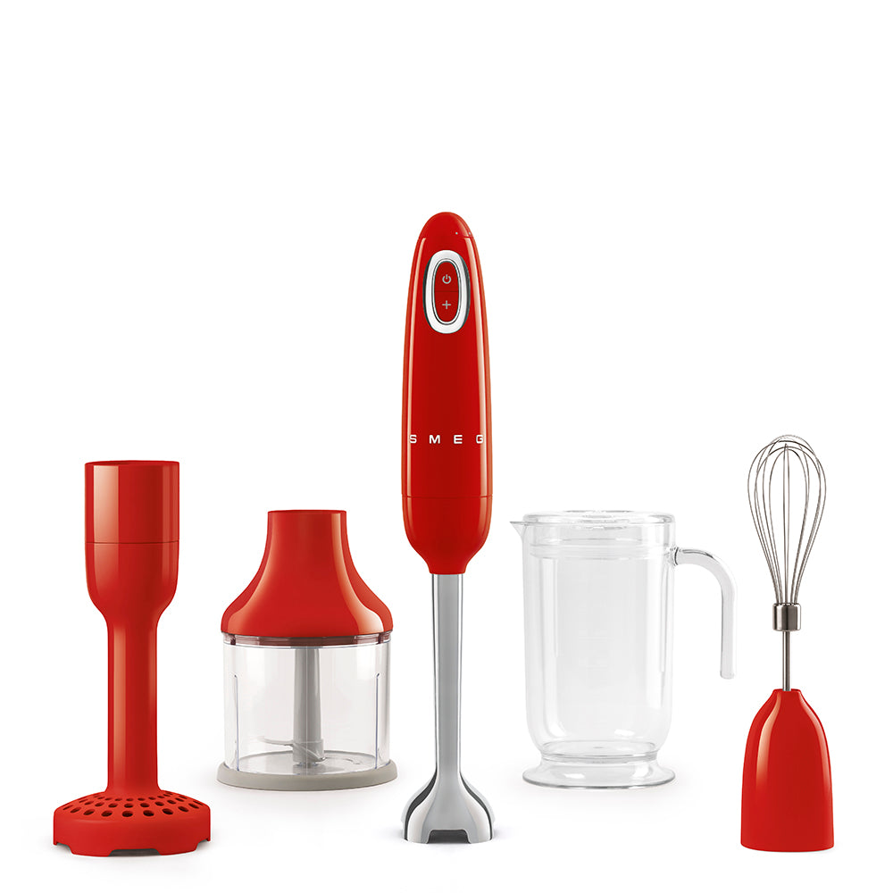 Smeg White Hand Blender with Accessories | HBF22WHEU