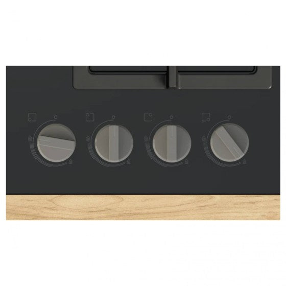 BOSCH PNK6B6K40 Series 4 Built-In Gas Hobs 60 cm Tempered Glass, Black