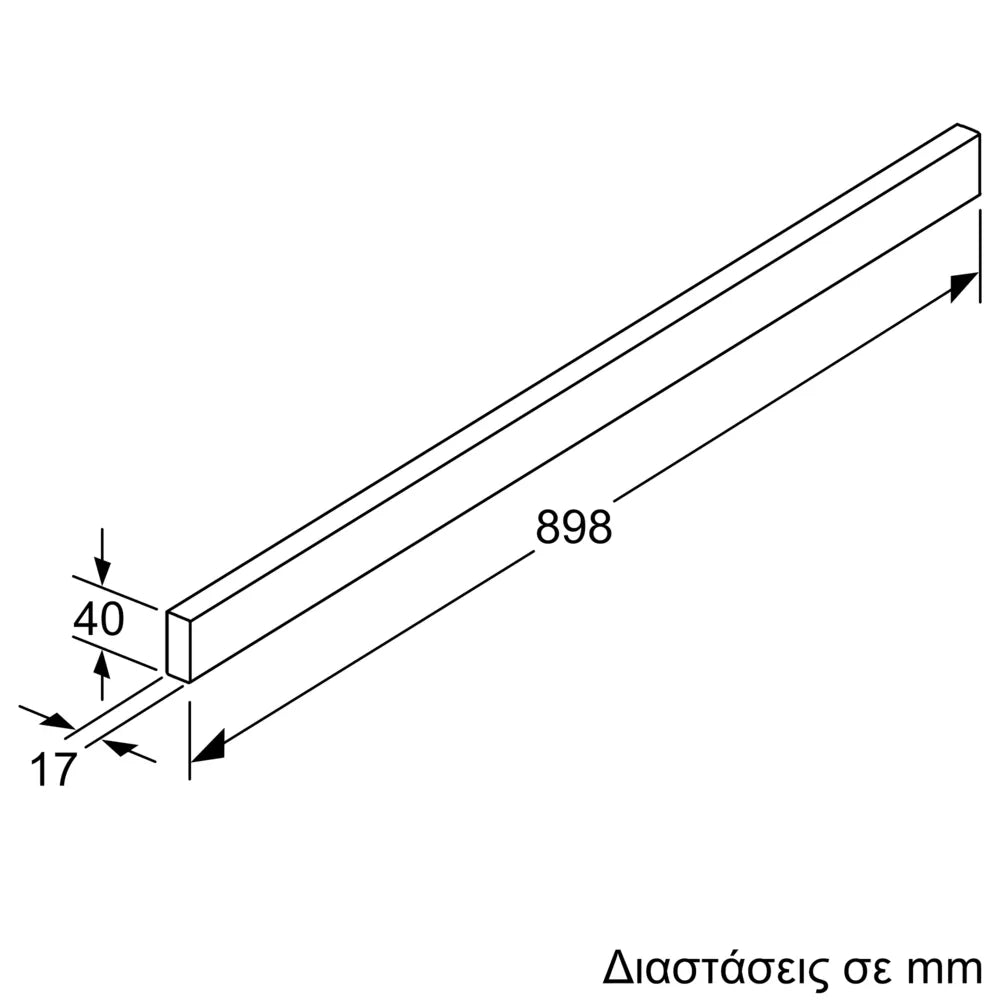 BOSCH DSZ4985 Cooker Hood Front Cover Inox