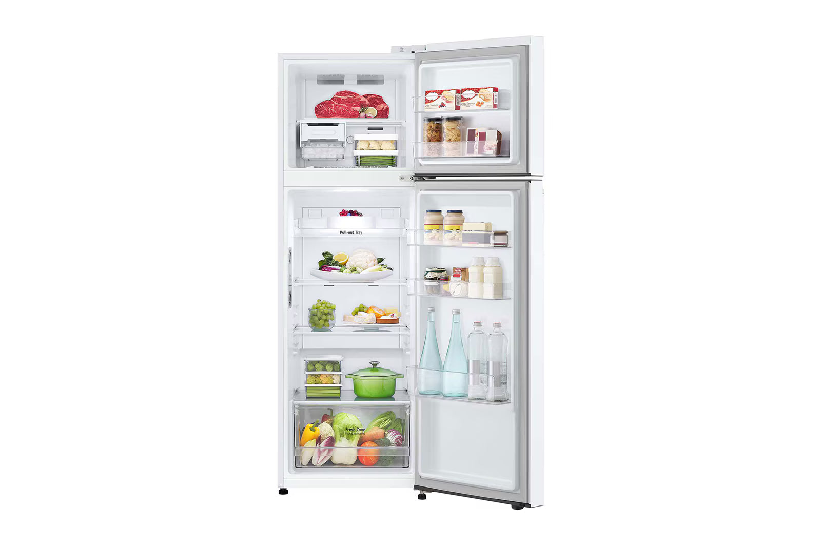 LG GTBV20SWGKD Freestanding Top Mount Refrigerator Total No Frost 168 x 55.5 cm