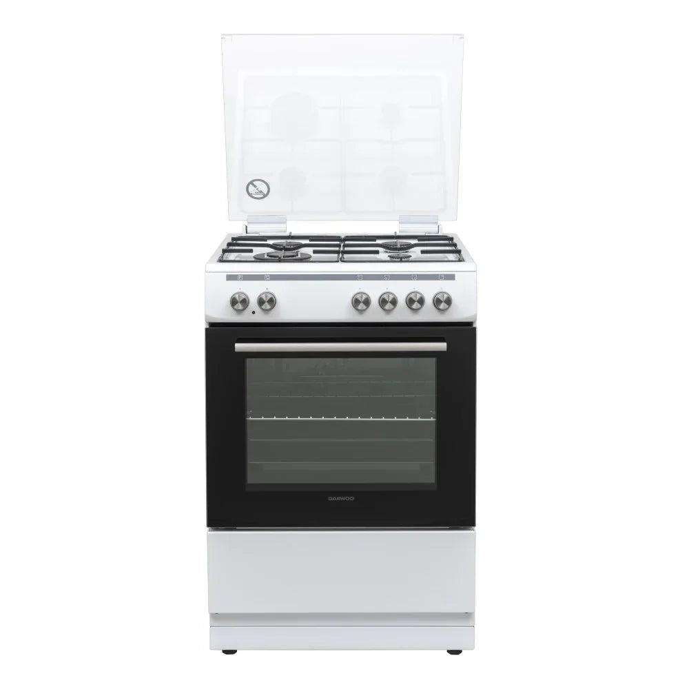 DAEWOO F6CG16WM2 Freestanding Cooker with Electric Oven Gas Top, White