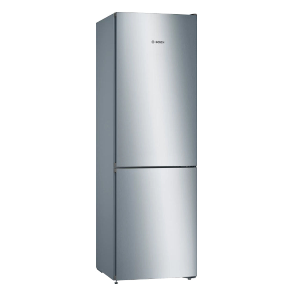BOSCH KGN36VLED Series 4 Freestanding Bottom Mount Refrigerator 186 x 60 cm Metal Look, Total No Frost