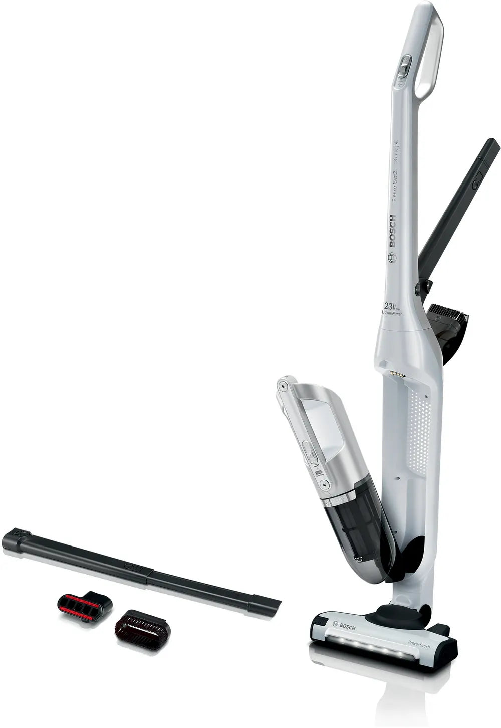 BOSCH BCH3P2301 Series 4 Flexxo Gen2 23Vmax Rechargeable Vacuum Cleaner White