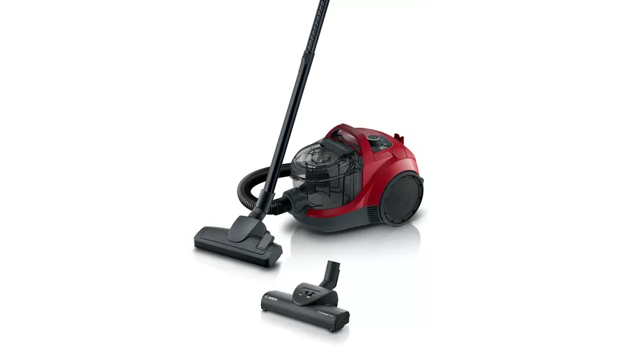 BOSCH BGC21X350 Series 4 Bagless Vacuum Cleaner, Red