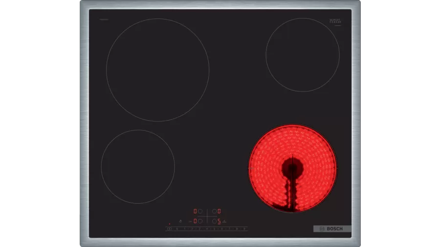 BOSCH PKE645FN2E Series 6 Built-In Electric Hobs 60 cm with Frame