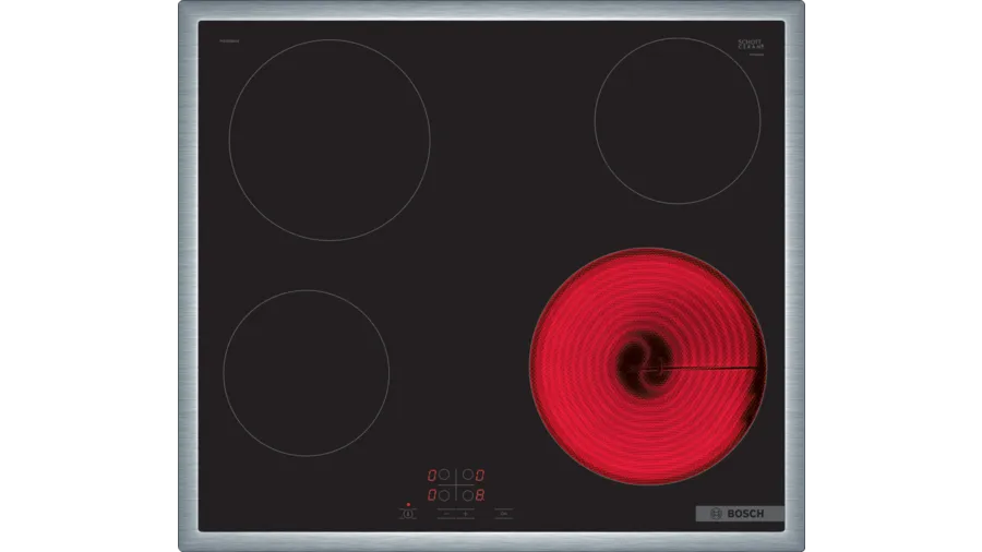 BOSCH PKE645BA2E Series 4 Built-In Electric Hobs 60 cm with Frame
