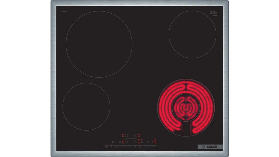 BOSCH PKF645FB2E Series 6 Built-In Electric Hobs 60 cm with Frame