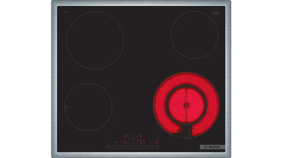 BOSCH PKF645FP3E Series 6 Built-In Electric Hobs 60 cm with Frame