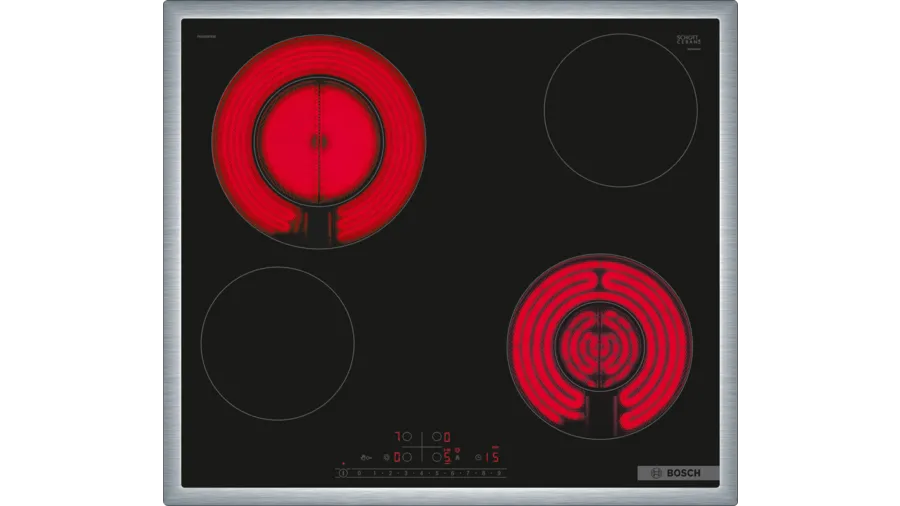 BOSCH PKG645FB2E Series 6 Built-In Electric Hobs 60 cm with Frame