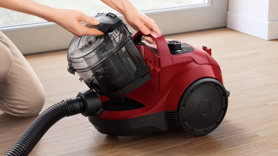 BOSCH BGC21X350 Series 4 Bagless Vacuum Cleaner, Red