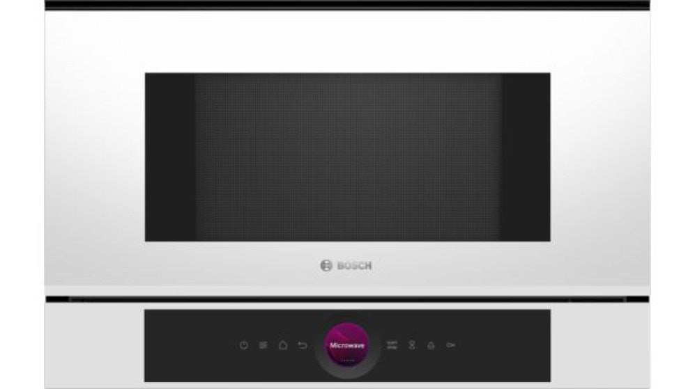 BOSCH BFL7221W1 Series 8 Built-In Microwave Oven, White