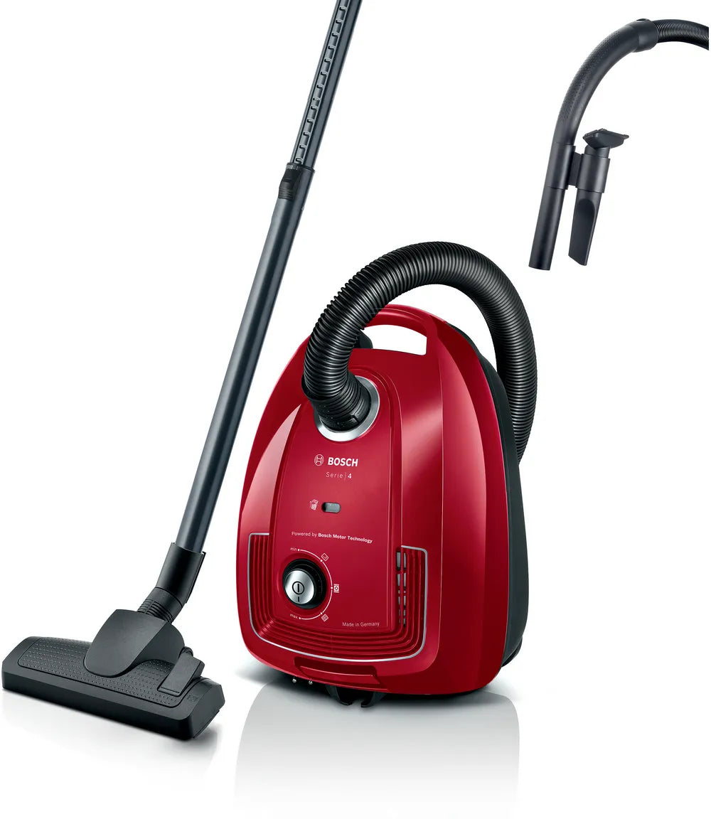 BOSCH BGB38RD2 Series 4 Vacuum Cleaner with Bag Red