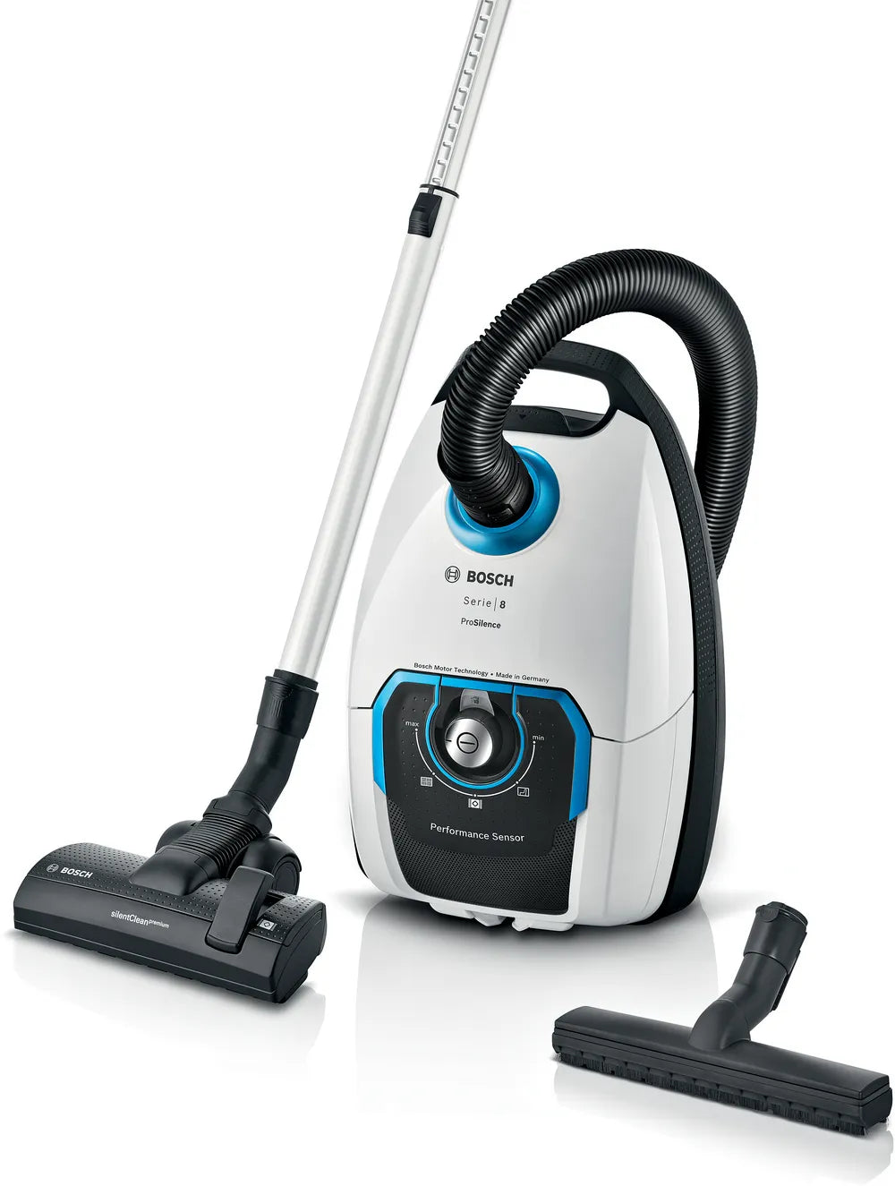 BOSCH BGL8SILS Series 8 Vacuum Cleaner with Bag ProSilence White