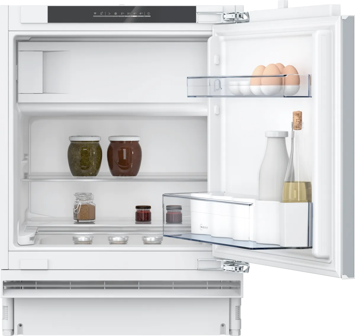 NEFF KU2222FD0 N 50 Built-In Single Door Refrigerator with Internal Freezer 82 x 59.8 cm Flat Hinge