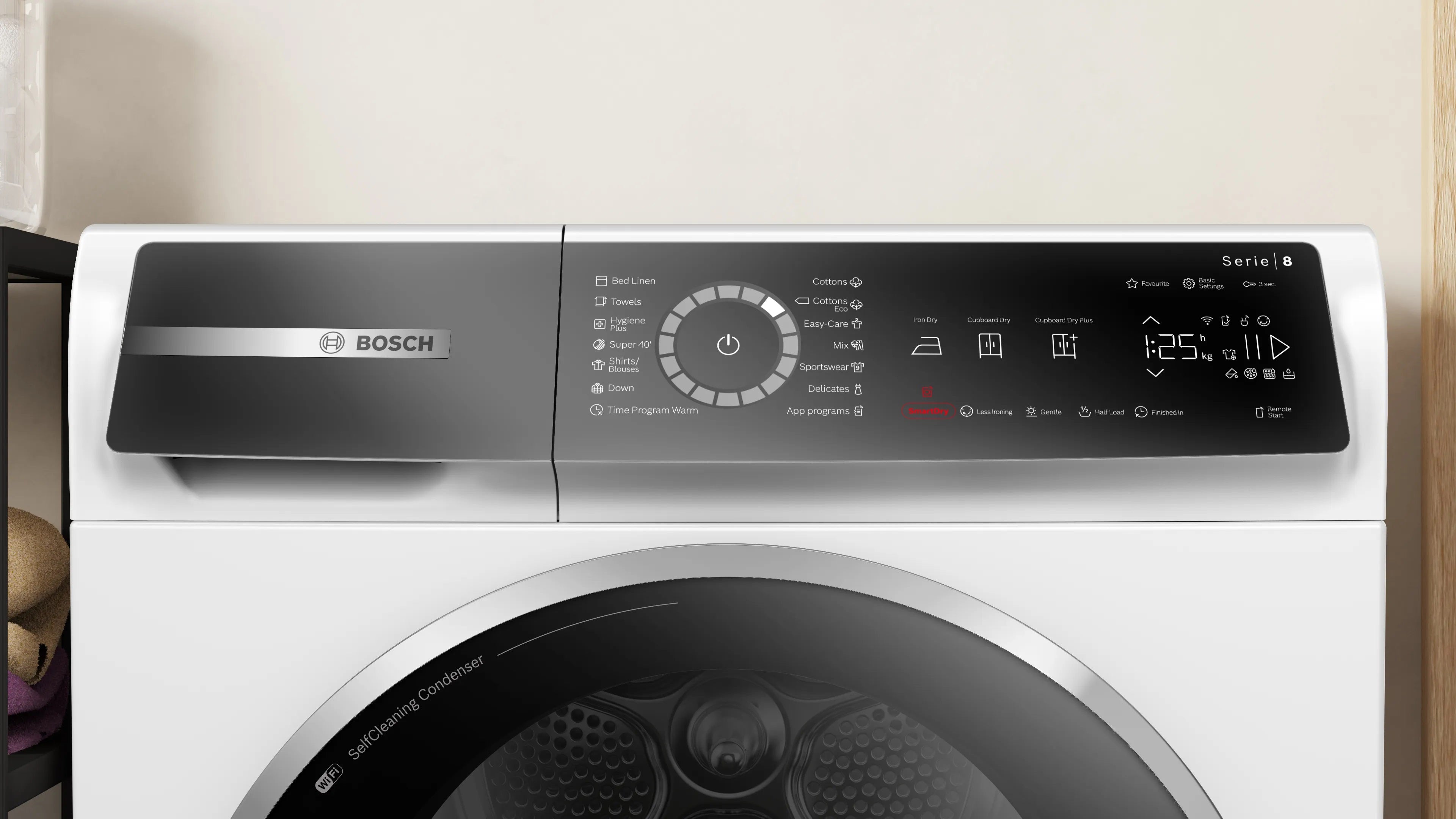 BOSCH WQB245B0BY Series 8 Tumble Dryer 9 kg