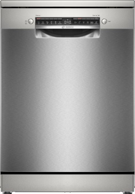 BOSCH SMS4HVI00E Series 4 Freestanding Dishwasher 60 cm Brushed Steel Anti-Fingerprint