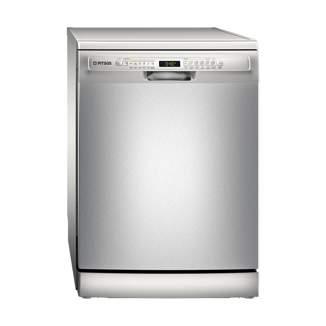 PITSOS DSF60I01 Freestanding Dishwasher 60 cm Brushed Steel Anti-Fingerprint