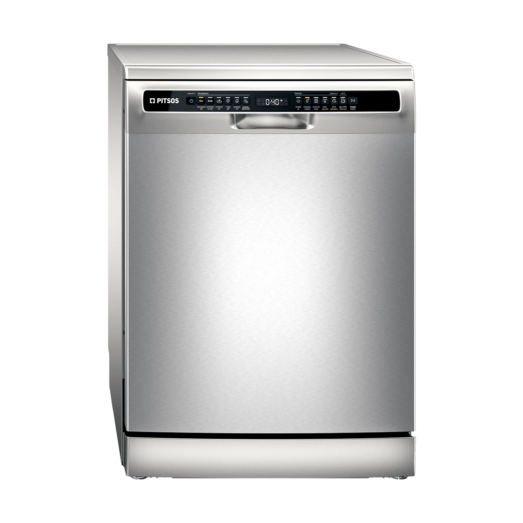 PITSOS DSF61I31 Freestanding Dishwasher 60 cm Brushed Steel Anti-Fingerprint