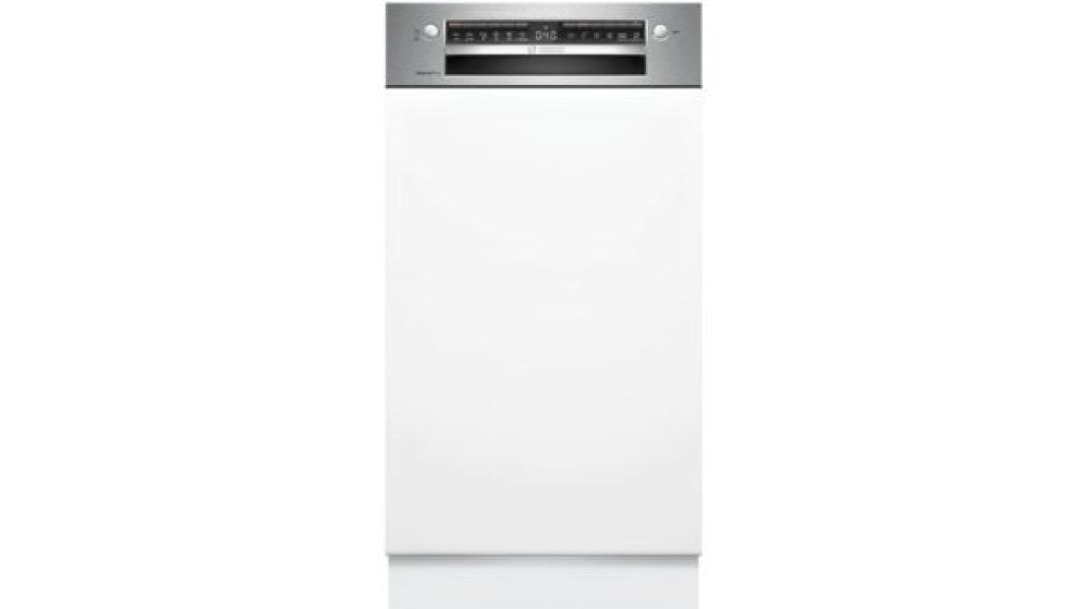 BOSCH SPI4HMS49E Series 4 Semi Integrated Dishwasher with Visible Front 45 cm Brushed Steel