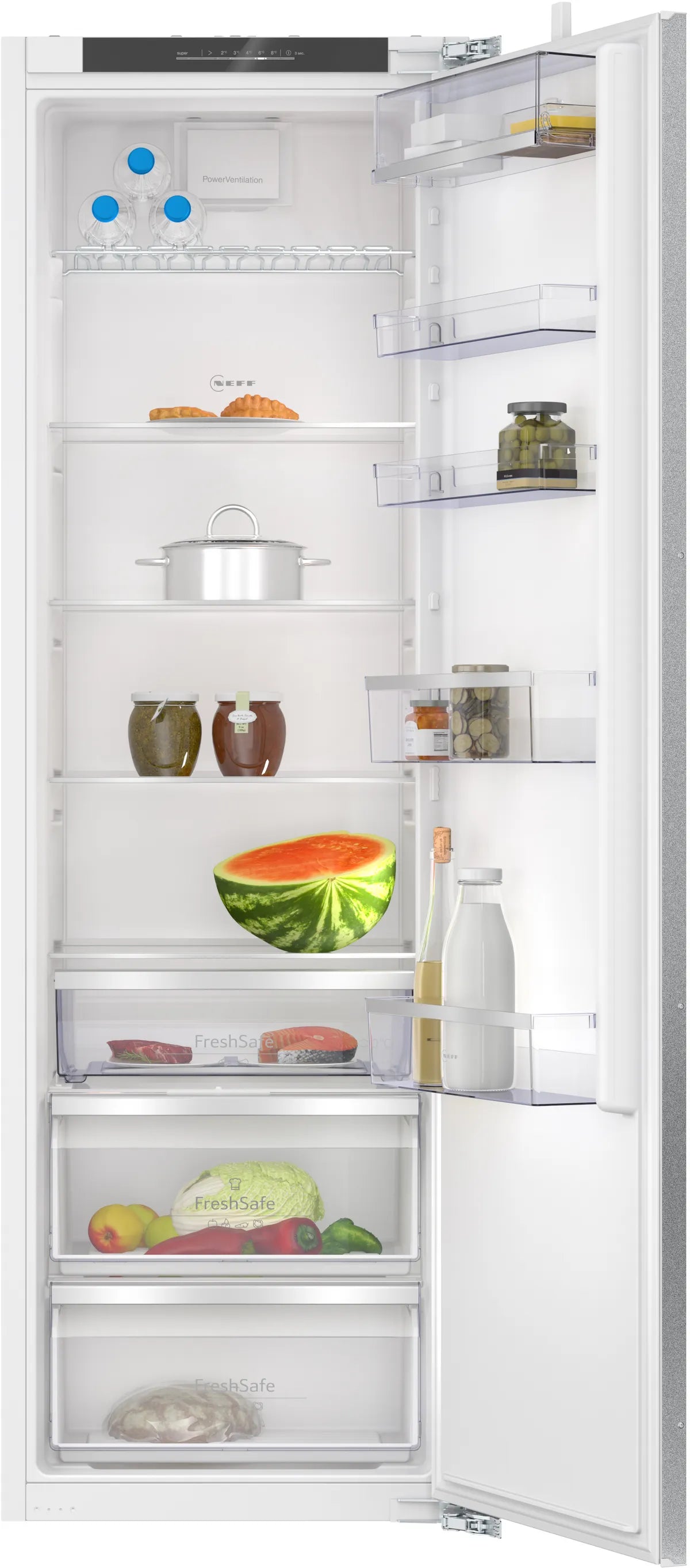 NEFF KI1813DD0 N 70 N 70 Built-In Single Door Fridge 177.2 x 55.8 cm Soft Close Flat Hinge