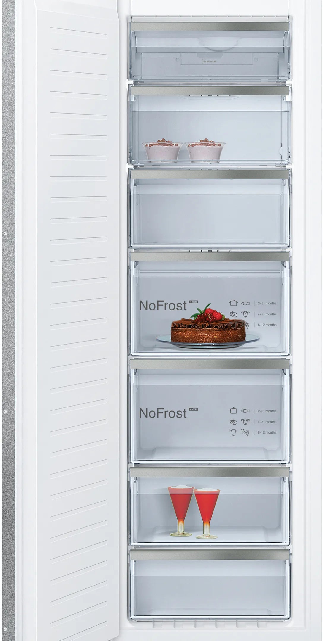 NEFF GI7813CE0 N 70 Built-In Freezer 177.2 x 55.8 cm Soft Close Flat Hinge