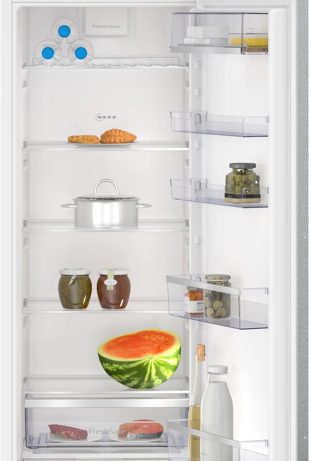 NEFF KI1813DD0 N 70 N 70 Built-In Single Door Fridge 177.2 x 55.8 cm Soft Close Flat Hinge