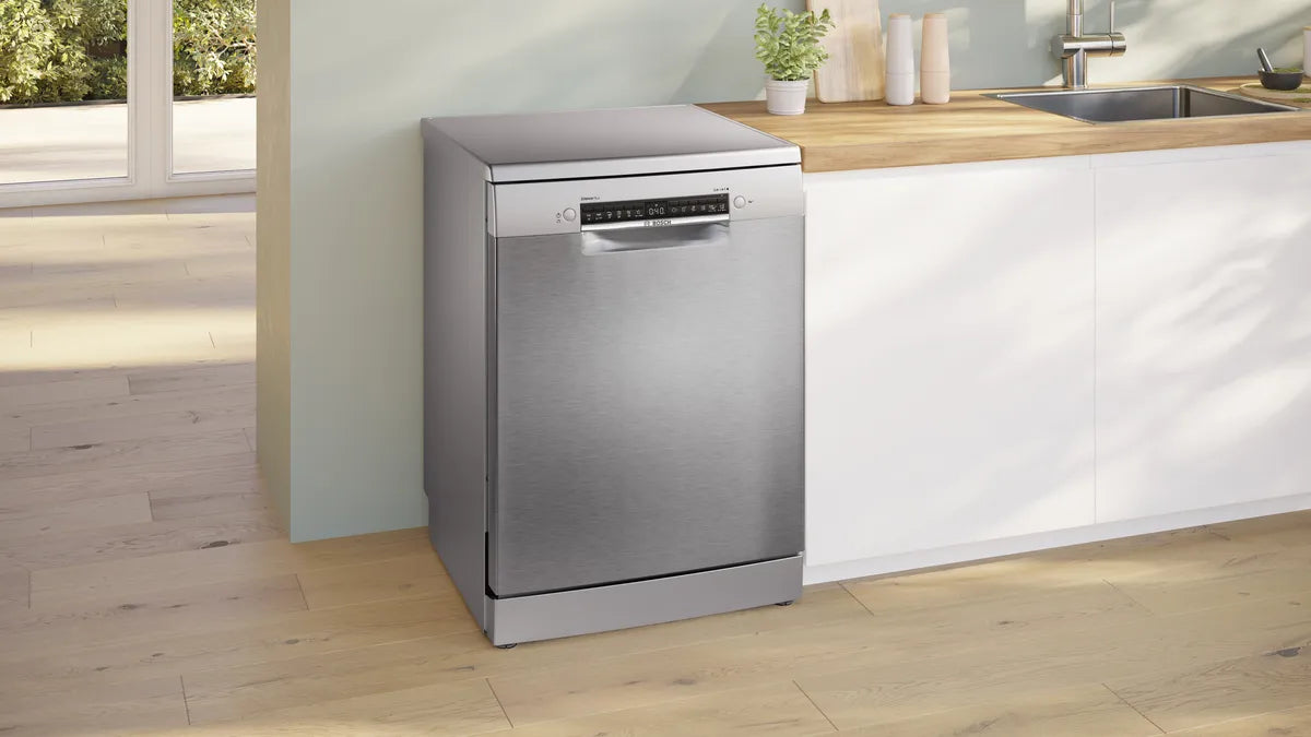 BOSCH SMS4ENI06E Series 4 Freestanding Dishwasher 60 cm Brushed Steel Anti-Fingerprint