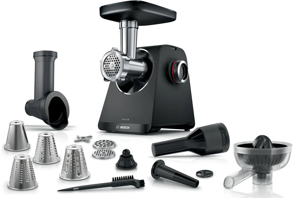 BOSCH MFWS450B Series 4 Meat Grinder MultiPower 1900 W Black, Black ...