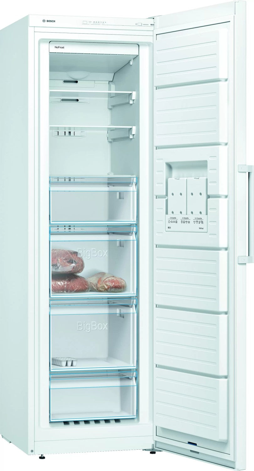 BOSCH GSN36VWEP Series 4 Single Door Freezer 186 x 60 cm White