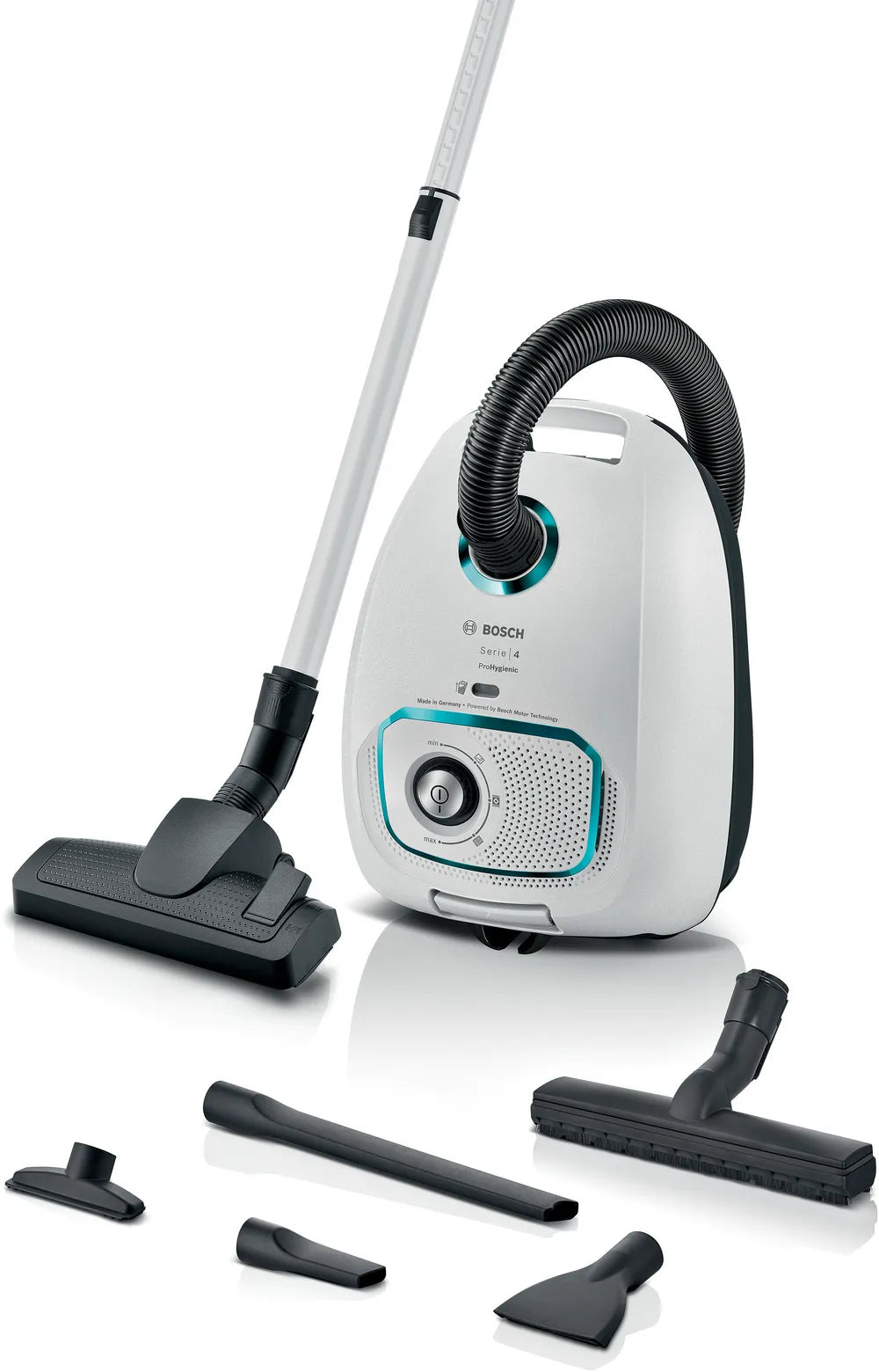 BOSCH BGB41HYG1H Series 4 Vacuum Cleaner with Bag ProHygienic White