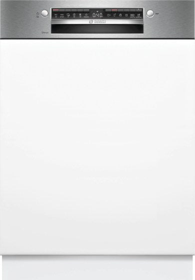 BOSCH SMI4EVS04E Series 4 Semi Integrated Dishwasher with Visible Front 60 cm Brushed Steel