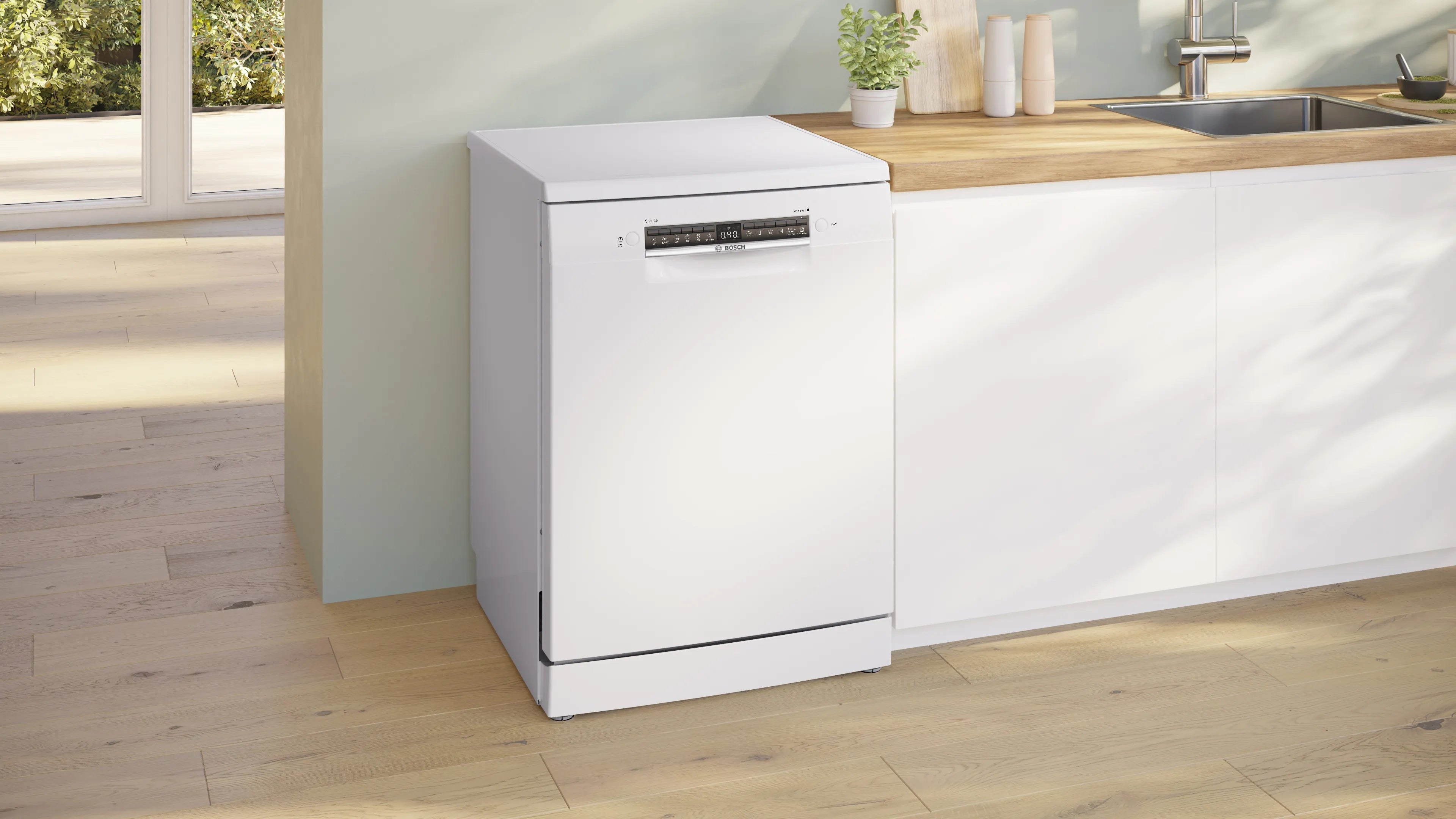 BOSCH SMS4HMW07E Series 4 Freestanding Dishwasher 60 cm White
