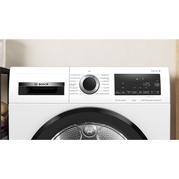 BOSCH WQG245A1GR Series 6 Tumble Dryer 9 kg White
