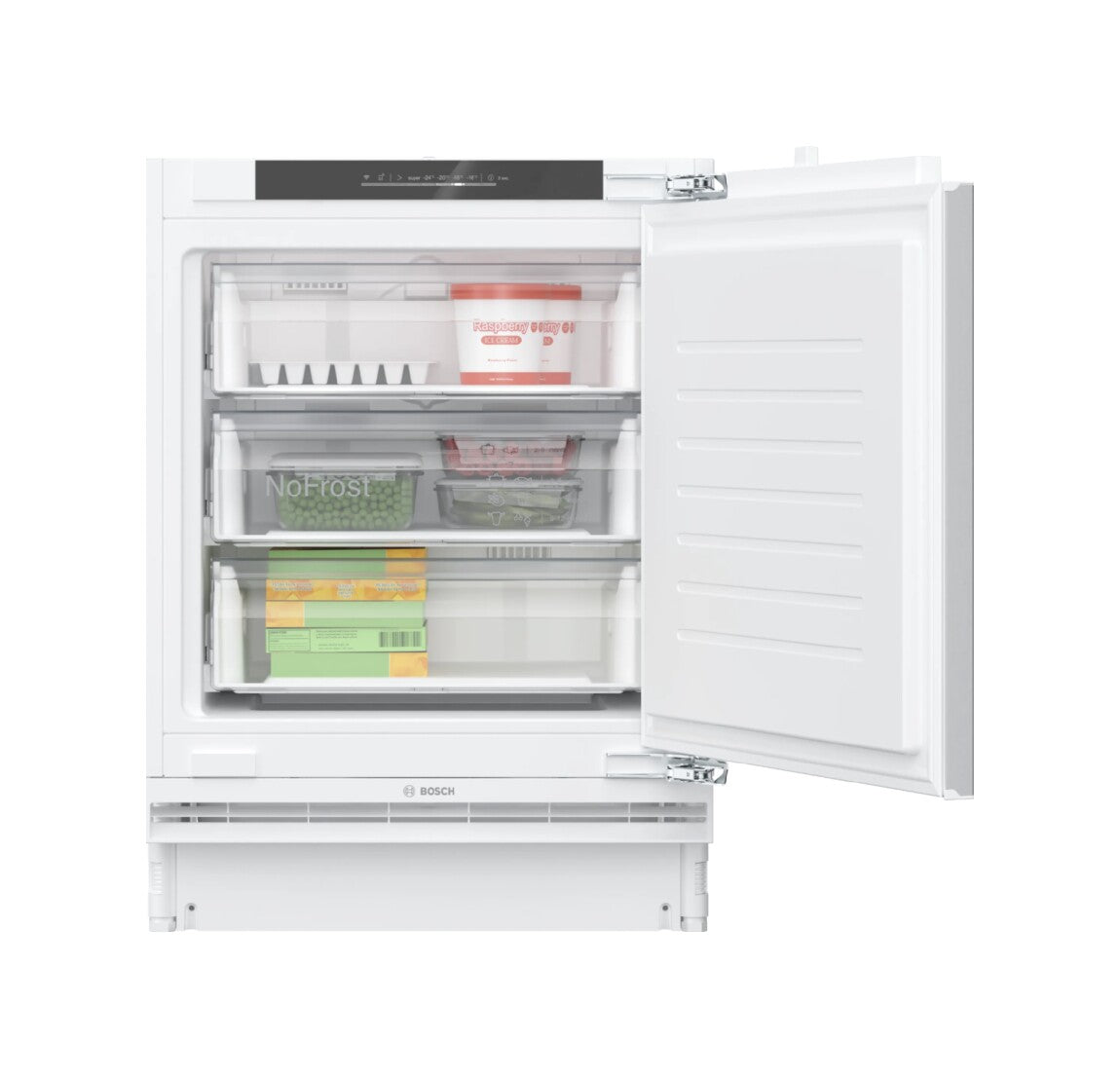 BOSCH GUN21ADE0 Series 6 Built-In Undercounter Freezer 82 x 59.8 cm Soft Close Flat Hinge