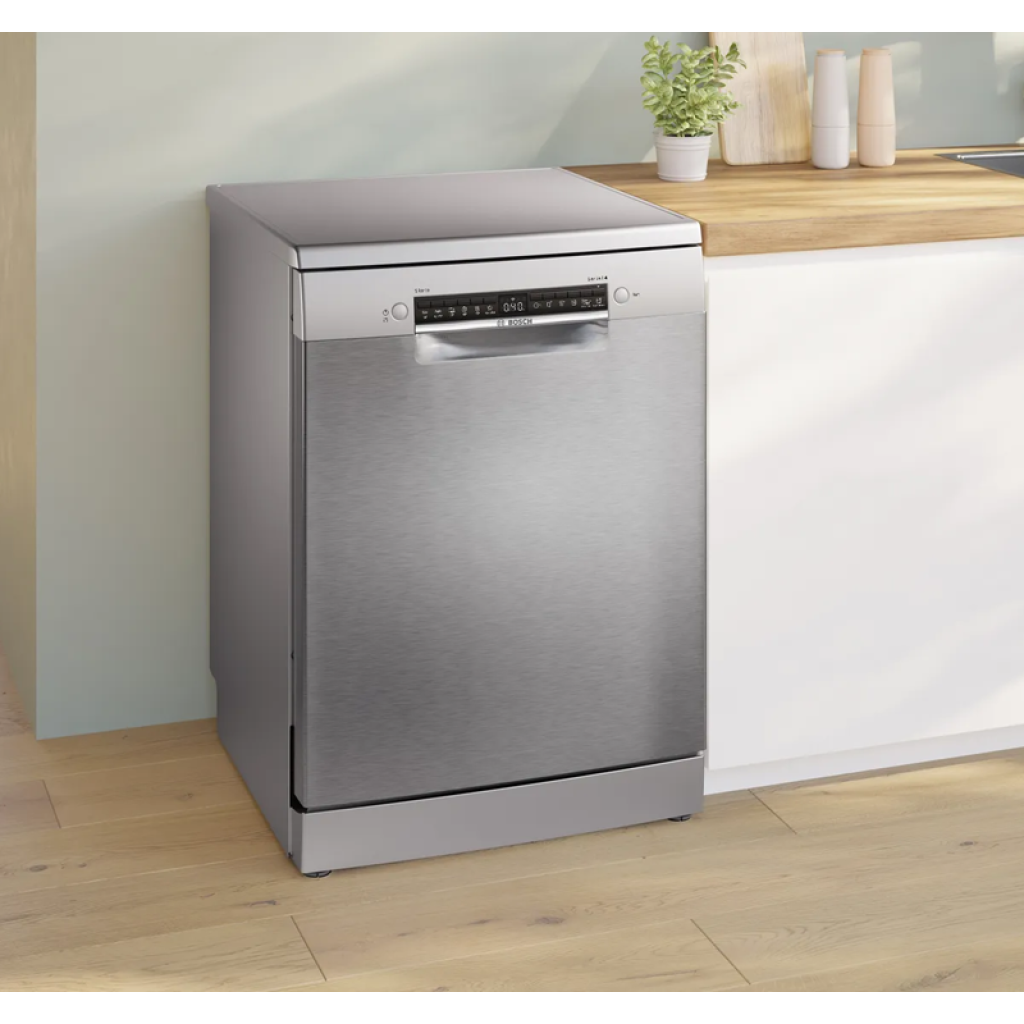 BOSCH SMS4HVI00E Series 4 Freestanding Dishwasher 60 cm Brushed Steel Anti-Fingerprint