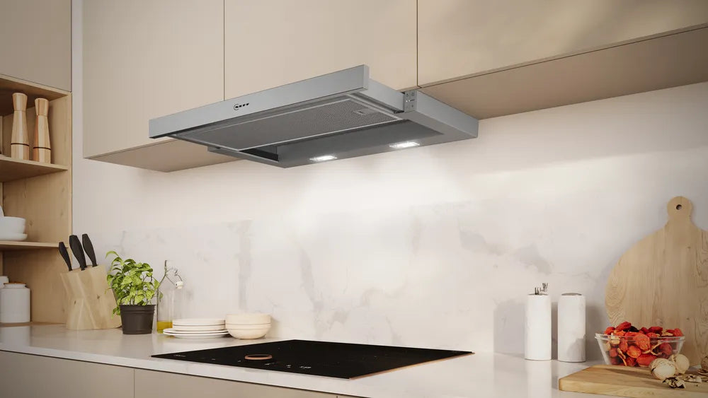 NEFF D46ED52X1 N 50 Built-In Sliding Cooker Hood 60 cm Silver Metallic