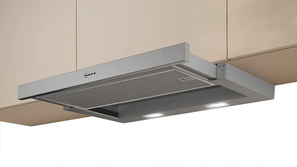 NEFF D46ED52X1 N 50 Built-In Sliding Cooker Hood 60 cm Silver Metallic