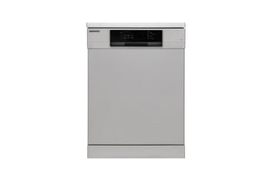 Dishwasher with brand logo on a white background