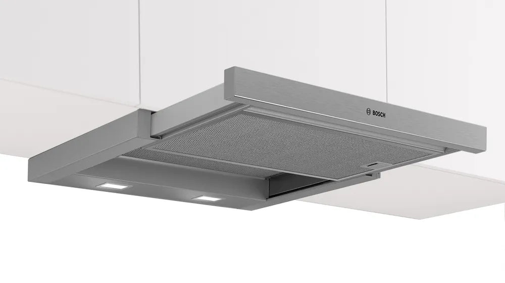 BOSCH DFR067A52 Series 4 Built-In Sliding Cooker Hood 60 cm Silver Metallic