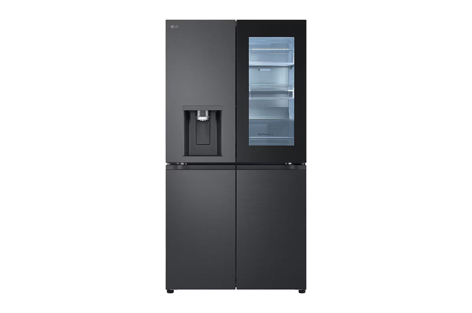 LG GMG960EVEE Freestanding Wardrobe Refrigerator, Total No Frost with InstaView 179 x 91.4 cm